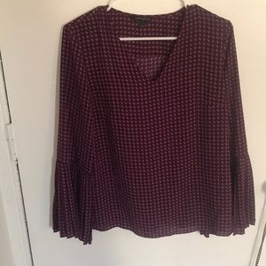 Banana Republic Business Casual Blouse Fun Sleeves